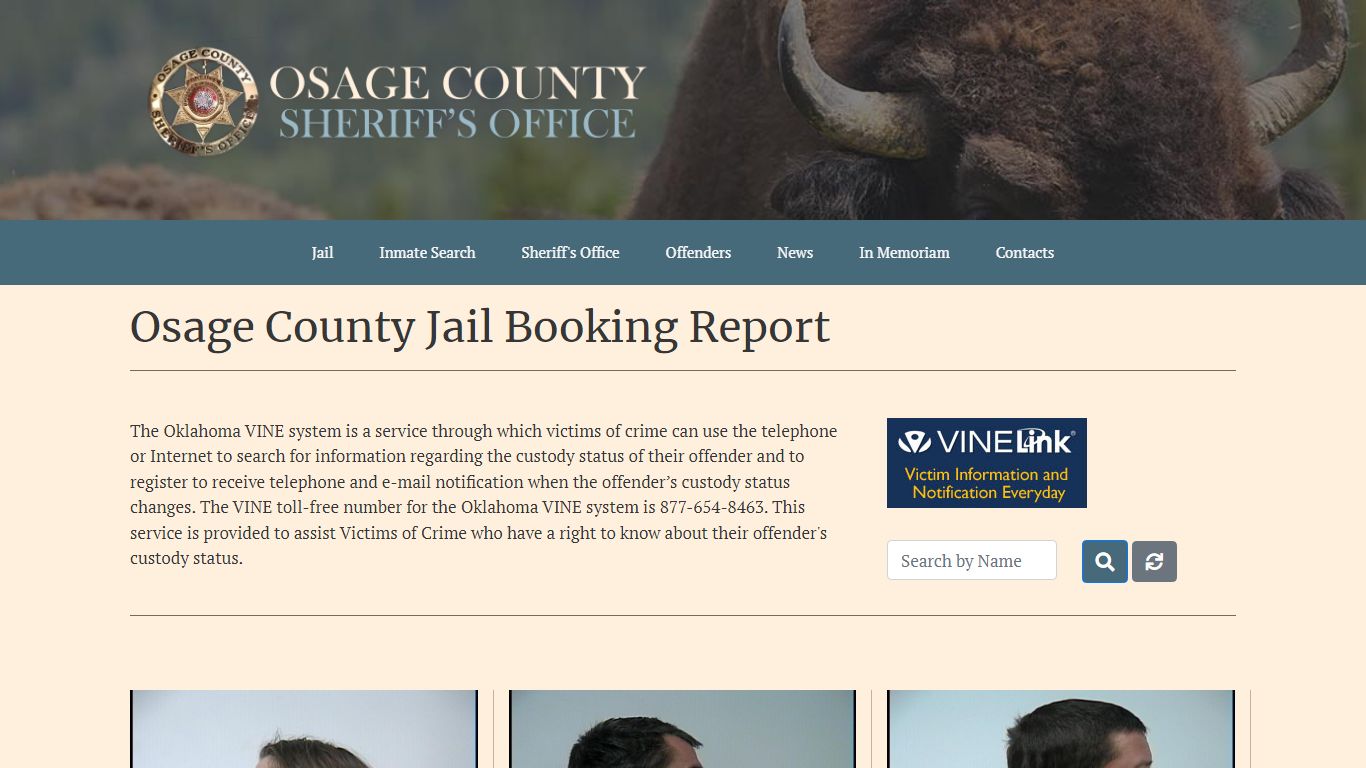 Osage County Jail Booking Reports